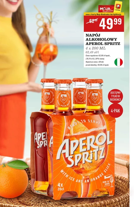 Napój alkoholowy Aperol