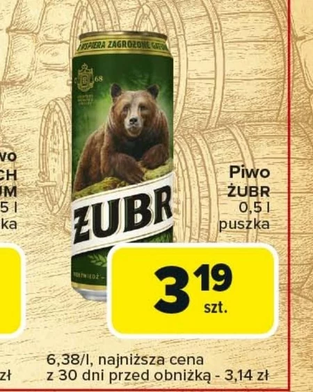 Пиво Żubr
