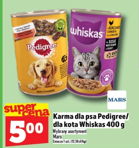 Karma dla kota Whiskas, Pedigree