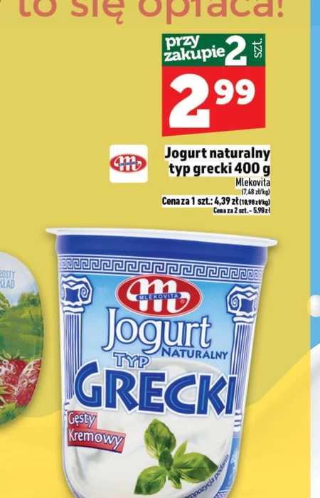 Jogurt naturalny Mlekovita