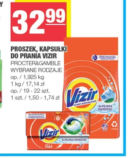 Kapsułki do prania Vizir