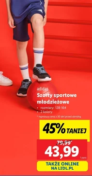 Szorty młodzieżowe Adidas