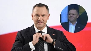 Zabrał szalik klubu i przyjechał na stadion. Karol Nawrocki na meczu Ekstraklasy