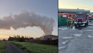 Duży pożar w Małopolsce. Słup dymu nad Bochnią