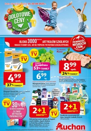 Gazetka promocyjna Auchan Hipermarket, ważna od 14.08.2025 do 20.08.2025.