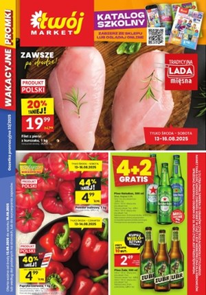 Gazetka promocyjna Twój Market, ważna od 13.08.2025 do 19.08.2025.