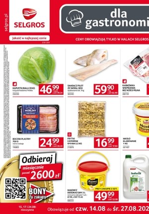 Gazetka promocyjna Selgros Cash&Carry, ważna od 14.08.2025 do 27.08.2025.