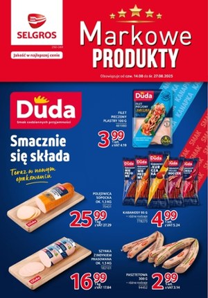 Gazetka promocyjna Selgros Cash&Carry, ważna od 14.08.2025 do 27.08.2025.