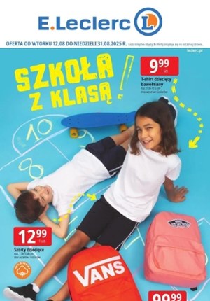 Gazetka promocyjna E.Leclerc, ważna od 12.08.2025 do 31.08.2025.