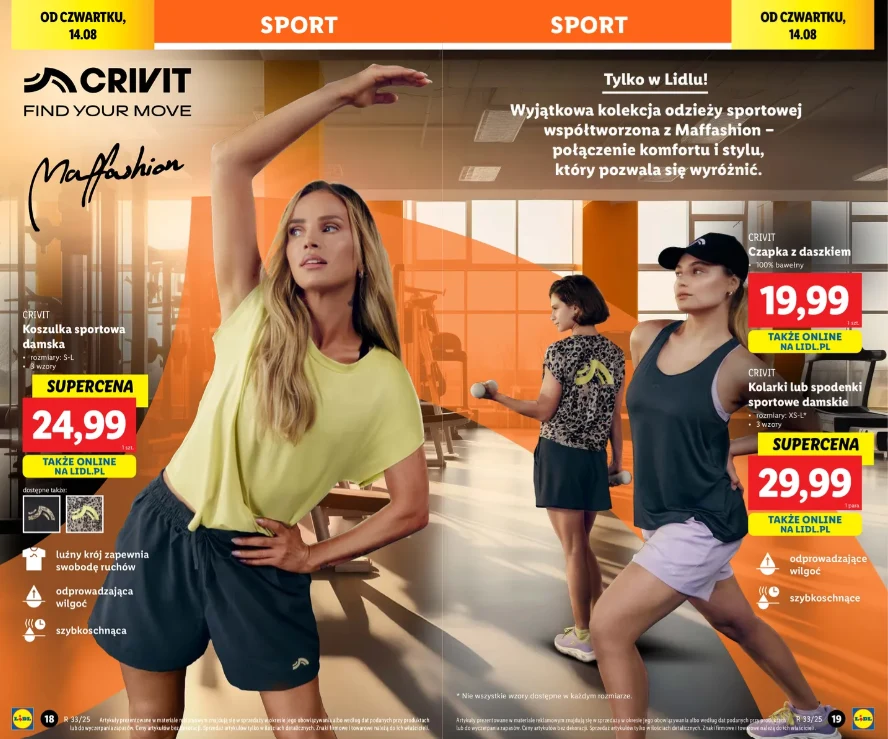 Kolekcja sportowa od znanej influencerki w Lidlu! Kolekcja sportowa od znanej influencerki w Lidlu!