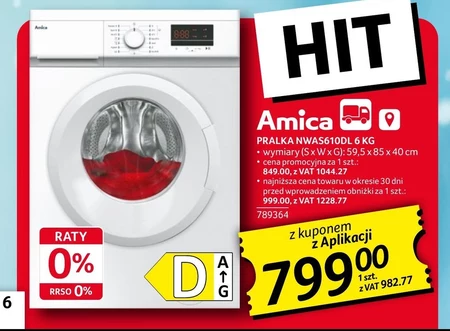 Pralka Amica
