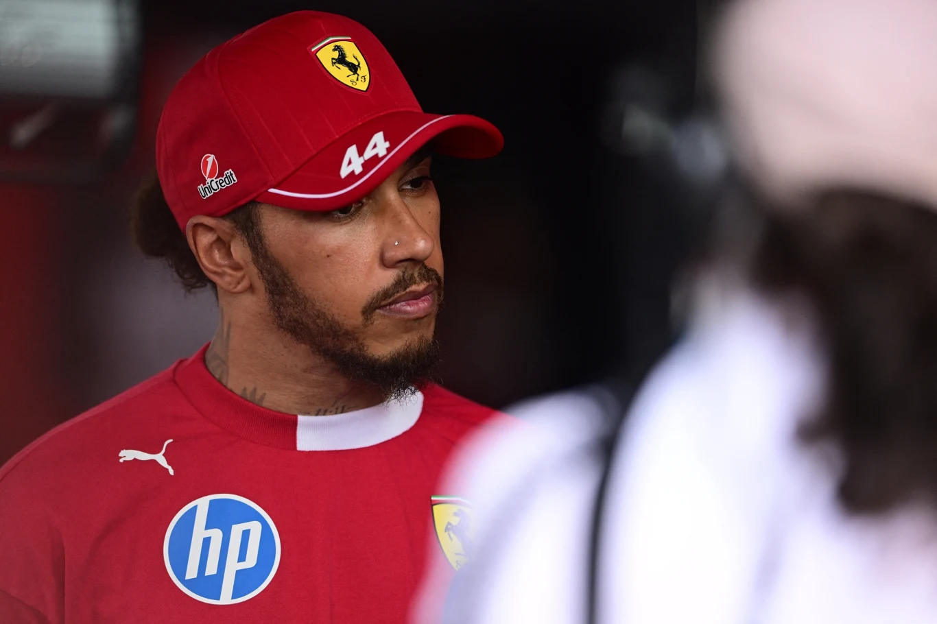 Lewis Hamilton w barwach Ferrari Lewis Hamilton w barwach Ferrari
