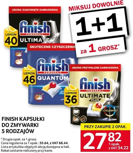 Kapsułki do zmywarki Finish