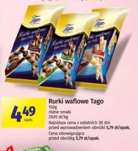 Rurki waflowe Tago