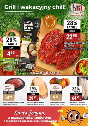 Gazetka promocyjna bi1, ważna od 13.08.2025 do 19.08.2025.