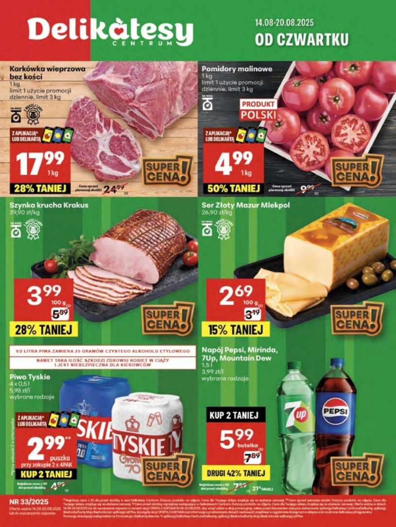 Gazetka promocyjna Delikatesy Centrum - ważna od 14. 08. 2025 do 20. 08. 2025