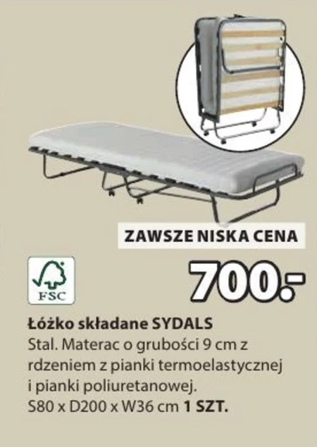 Łóżko składane