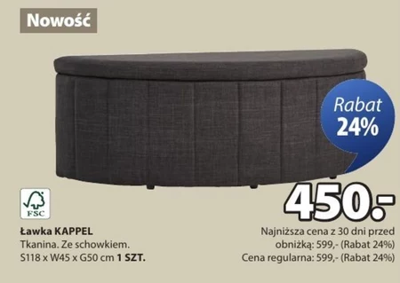 Ławka ze schowkiem Kappel