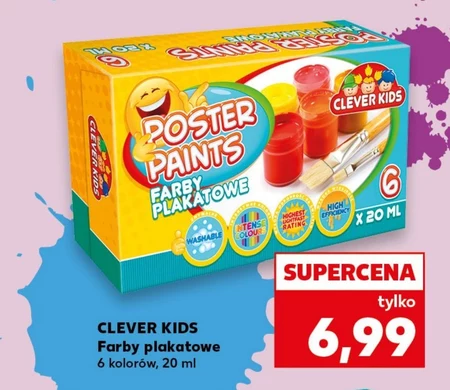 Farby plakatowe Clever Kids