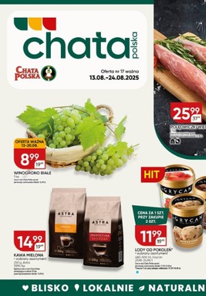 Gazetka promocyjna Chata Polska, ważna od 13.08.2025 do 24.08.2025.
