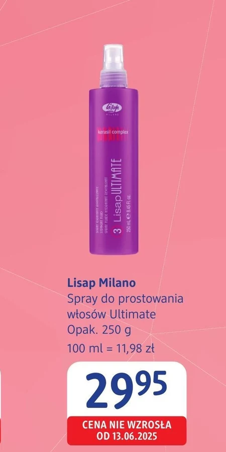 Спрей для випрямлення волосся Milano