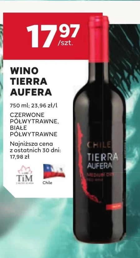 Напівсухе вино Tierra Aufera