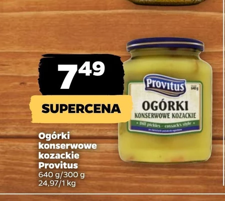 Ogórki konserwowe Provitus