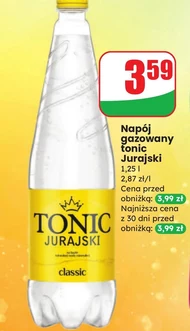 Napój gazowany Tonic
