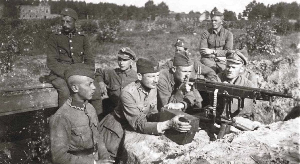 Polskie pozycje pod Miłosną, sierpień 1920