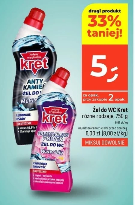 Żel do WC Kret