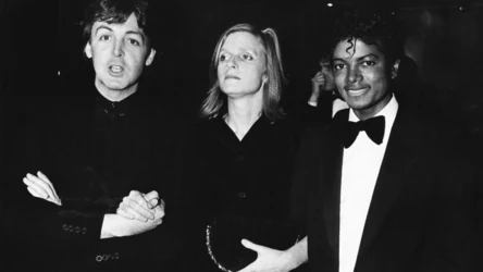 Paul McCartney ze swoją żoną Lindą i Michaelem Jacksonem
