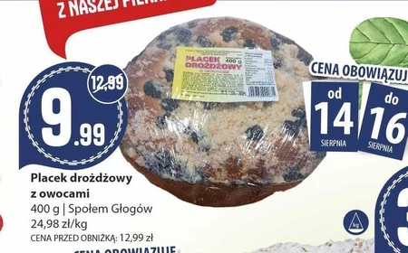 Placek drożdżowy Społem