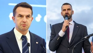 Rzecznik rządu Tuska reaguje na haniebny transparent. Możdżonek z mocną kontrą