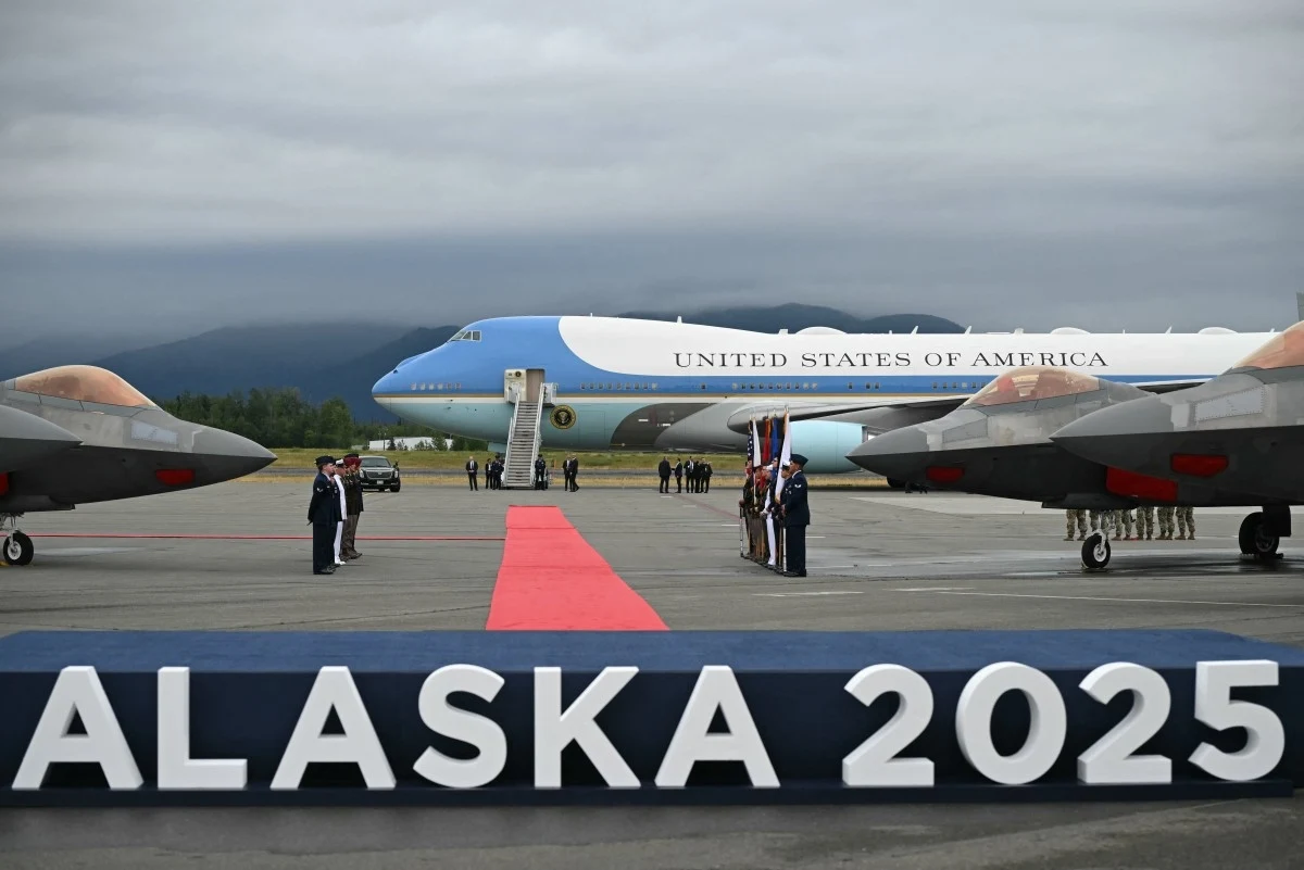 Air Force One na Alasce Air Force One na Alasce