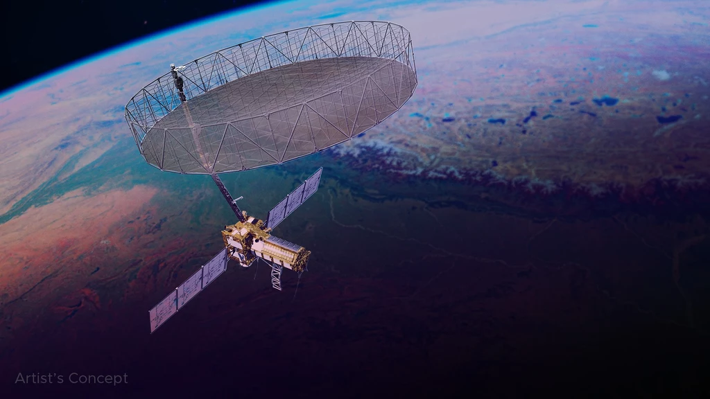 NISAR to najdroższy satelita obserwacyjny w historii NASA. Jego rekordowo wielki reflektor antenowy robi wrażenie NISAR to najdroższy satelita obserwacyjny w historii NASA. Jego rekordowo wielki reflektor antenowy robi wrażenie