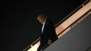 Prezydent USA Donald Trump po spotkaniu z Władimirem Putinem