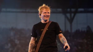 Ed Sheeran podczas koncertu we Wrocławiu