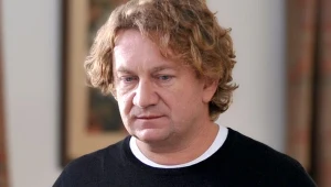 Paweł Królikowski na planie serialu "Ranczo"