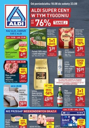 Gazetka promocyjna Aldi, ważna od 18.08.2025 do 23.08.2025.