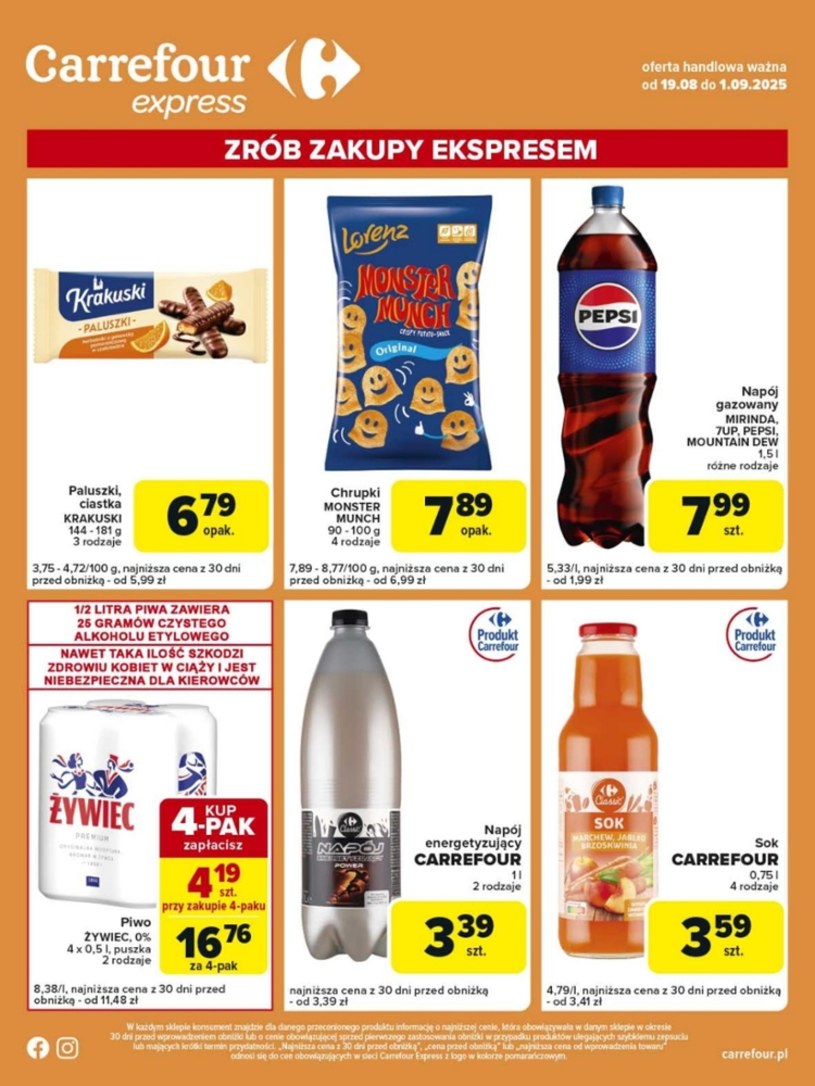 Gazetka promocyjna Carrefour Express - ważna od 19. 08. 2025 do 01. 09. 2025