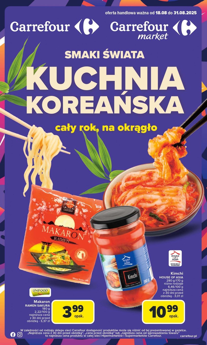 Gazetka promocyjna Carrefour Market - ważna od 18. 08. 2025 do 31. 08. 2025
