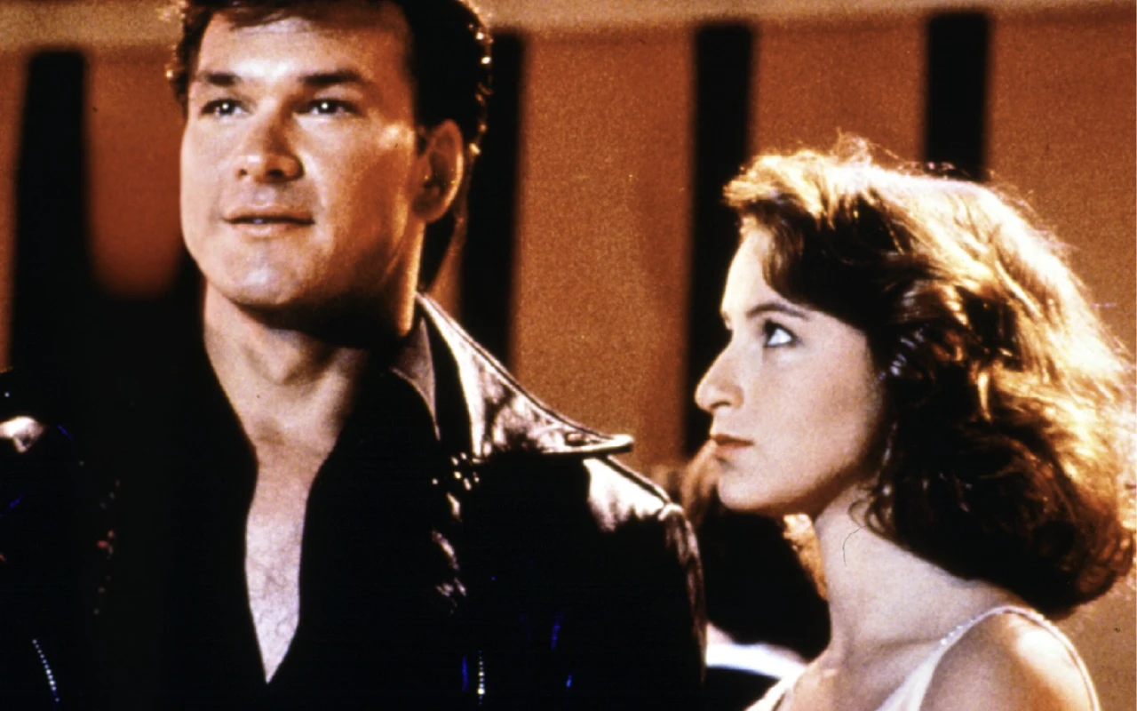 Patrick Swayze i Jennifer Gray na planie "Dirty Dancing"