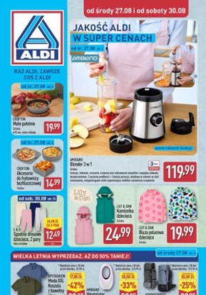 Gazetka promocyjna Aldi, ważna od 27.08.2025 do 30.08.2025.