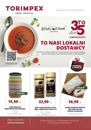 Gazetka promocyjna Torimpex, ważna od 18.08.2025 do 30.08.2025.