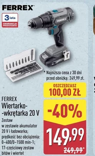 Wiertarko-wkrętarka Ferrex