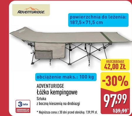 Łóżko kempingowe Adventuridge