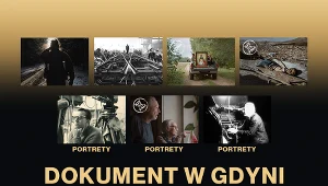 Grafika promująca sekcję Dokumenty w Gdyni na 50. FPFF w Gdyni