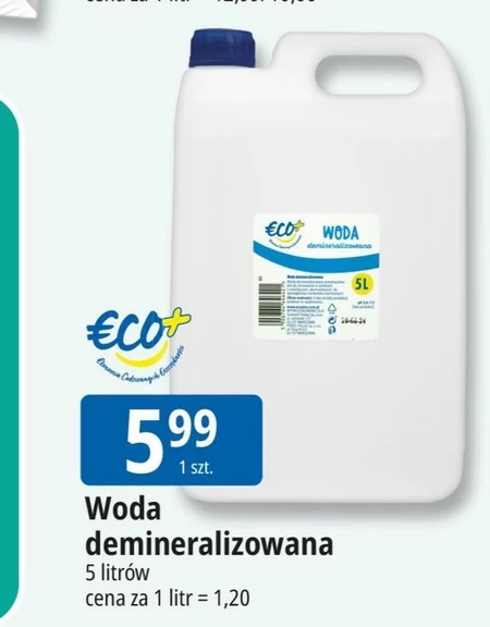 Woda deminarelizowana ECO