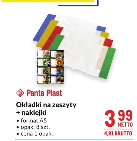 Okładka na zeszyt Panta Plast