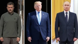 Przywódcy Ukrainy, Rosji i USA. Zdjęcie ilustracyjne